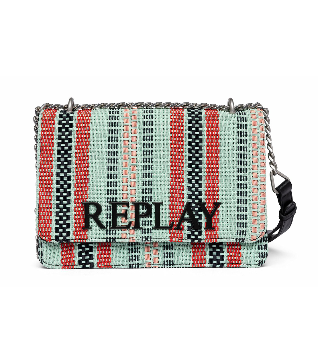 インターレースショルダーバッグ 詳細画像 ブルー 3